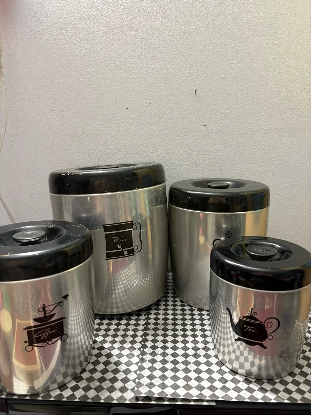 Vintage West Bend Aluminum Retro Nesting Canister Set-4